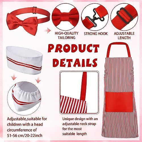 Classic Retro 1950s Waiter Costume Set for Kids