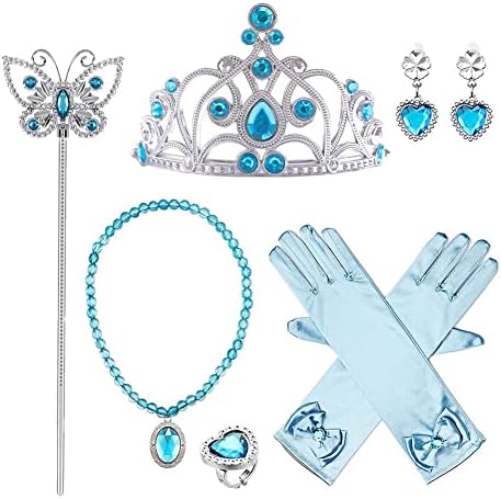 GirlsCW Disney Princess Costume Ball Gown wAccessories Set for Halloween Party