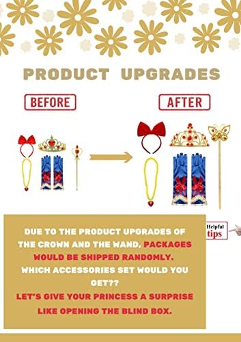 CinheyU Princess Birthday Dress with Accessories