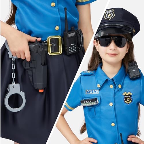 Spooktacular Halloween Police Officer Costume for Girls