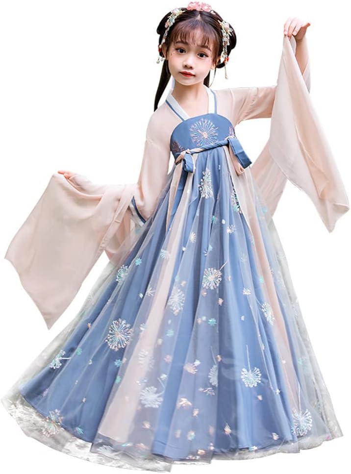 Fairy Hanfu Dresses - Retro Elegance for Kids