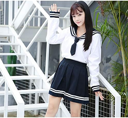 Unique Japanese Sailor School Girls Uniform