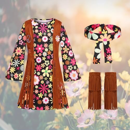 70s Vibes Hipster Costume for Girls