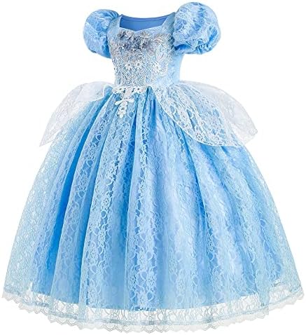 GirlsCW Disney Princess Costume Ball Gown wAccessories Set for Halloween Party