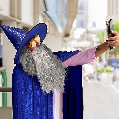 Hicarer Halloween Wizard Costume Set for Adults