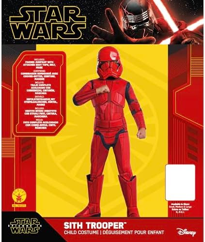 Rubies Star Wars The Rise of the Skywalker Deluxe Sith Trooper Boys Costume