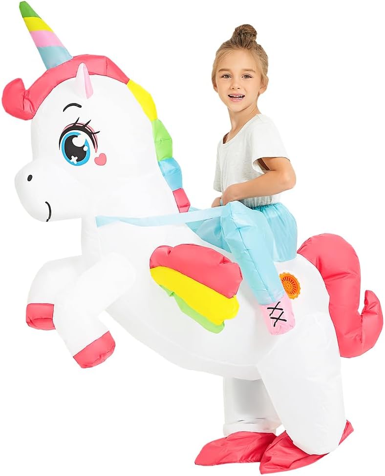 JUROSAICA Blowing Up Unicorn Girls Kids Halloween Costume