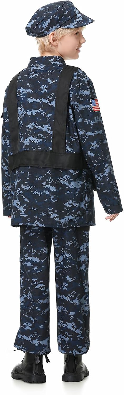 GRAJTCIN Kids Army costume full set