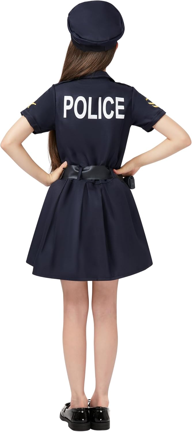 Spooktacular Girl Police Costume Toddler Set