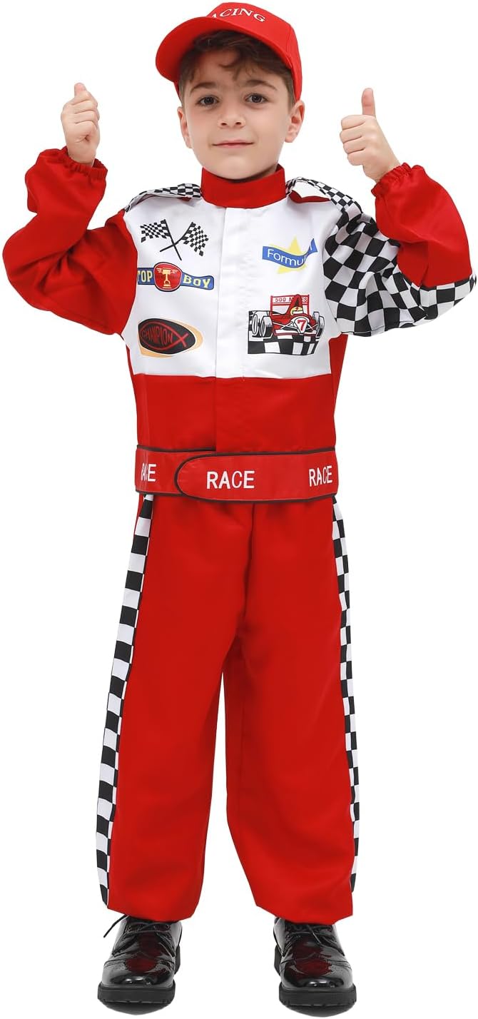 Exciting Race Car Driver Costume for Kids