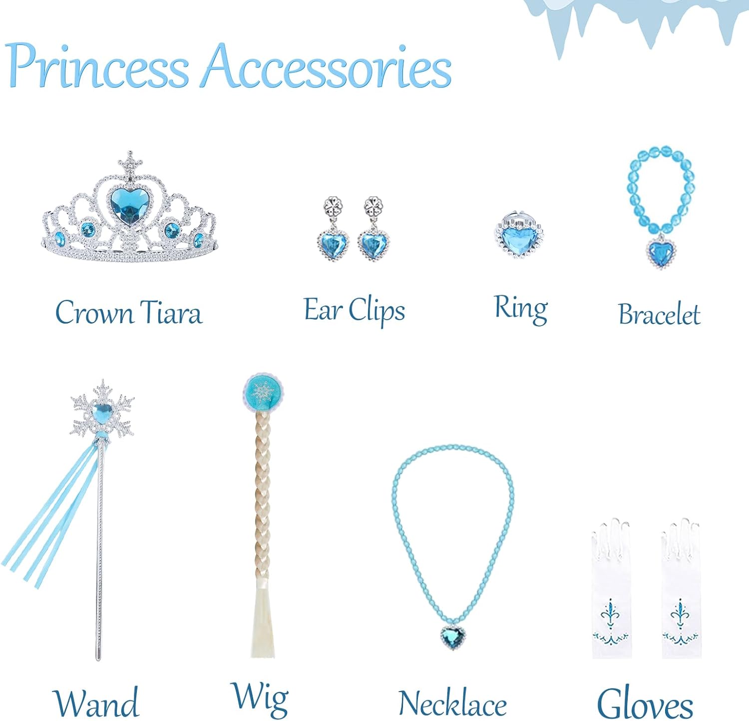 Classy Princess Dress with Accessories