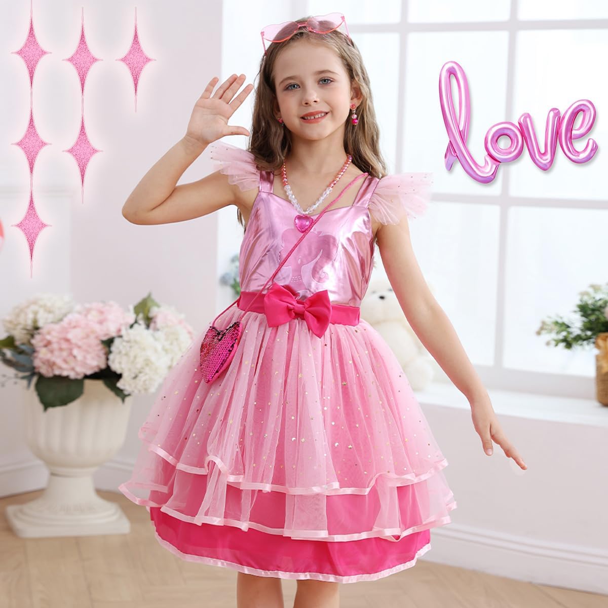Perfect Girls Pink Cosplay Princess Dress