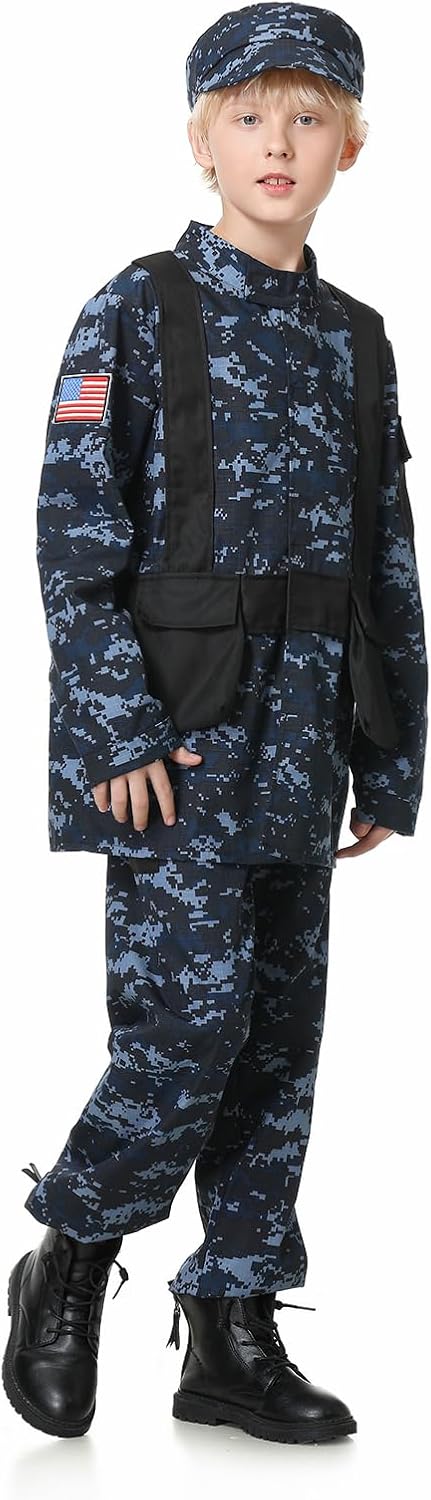 GRAJTCIN Kids Army costume full set