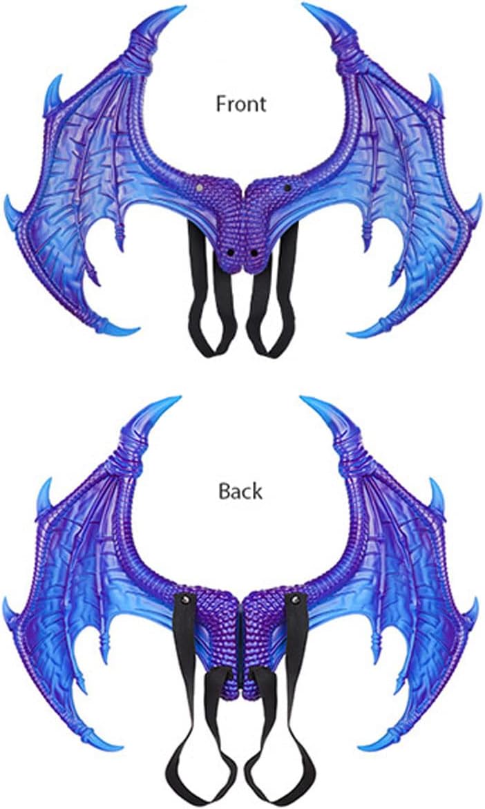 HoVoltaChildrens Dragon Wing Costume Dinosaur Tail Mask Set for Kids Halloween Costume