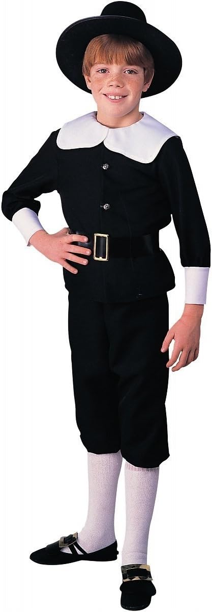 Comfortable Pilgrim Boy Costume Medium