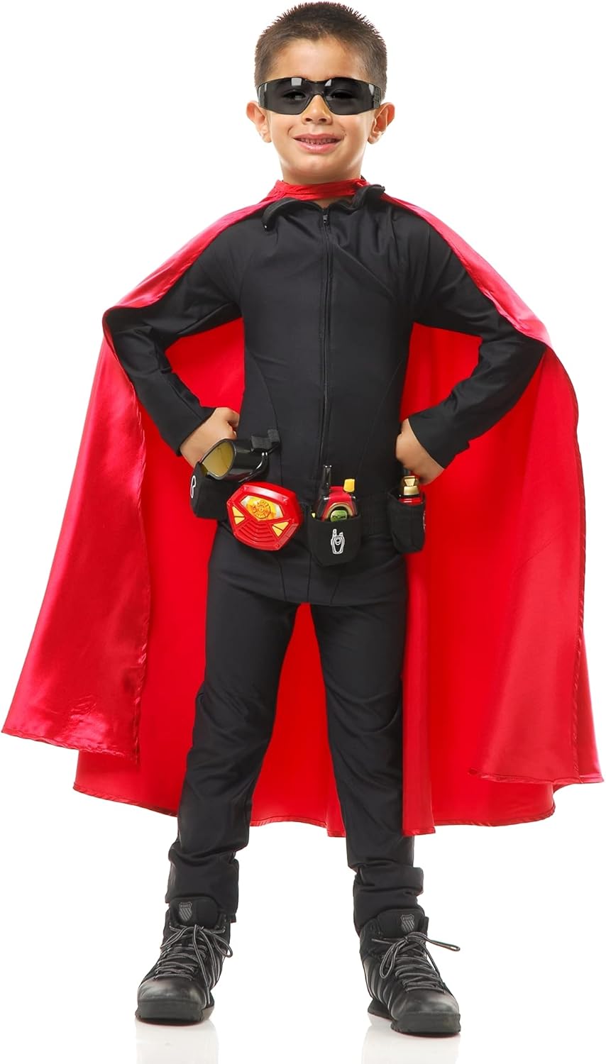Rubys Super Hero Red Cape for Girls - Perfect for Kids