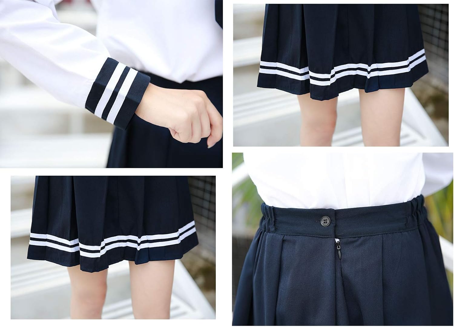 Unique Japanese Sailor School Girls Uniform