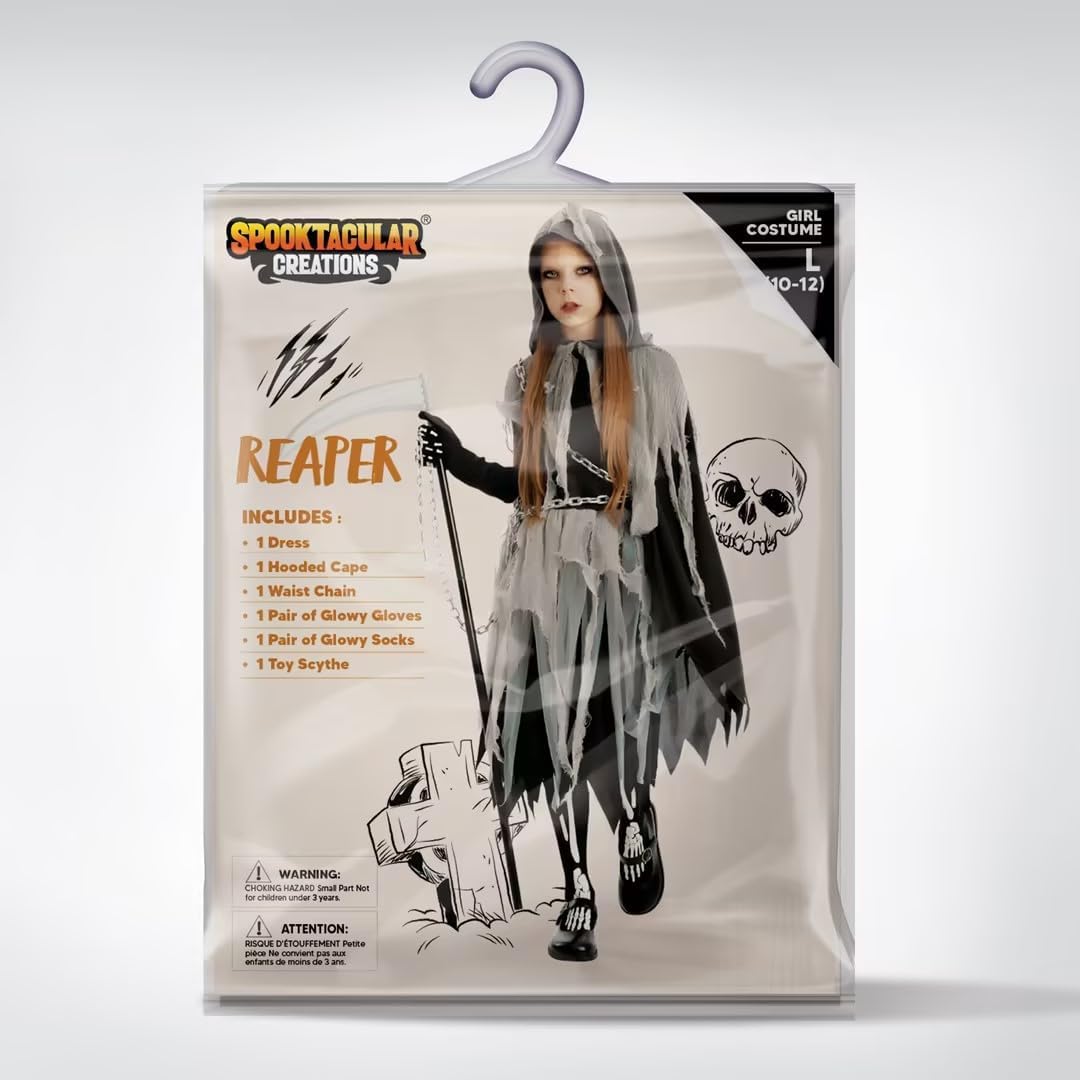 Spooktacular Girls Grim Reaper Costume