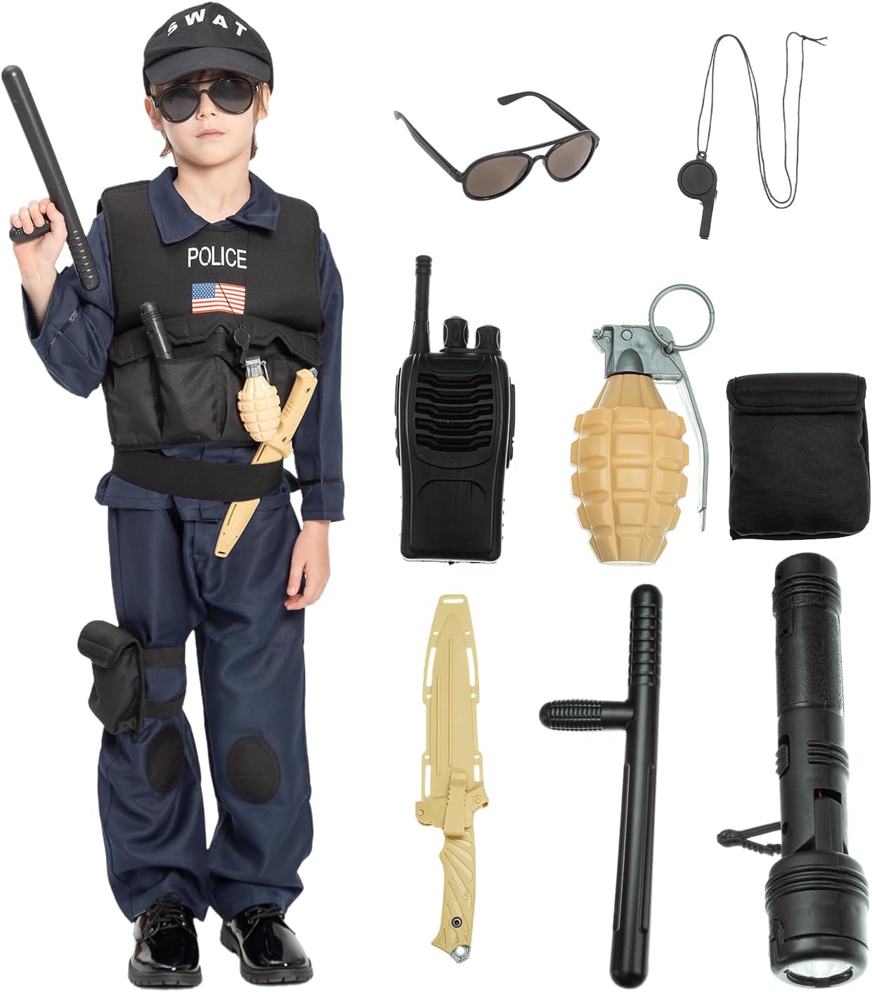 SWAT Police Costume for Kids