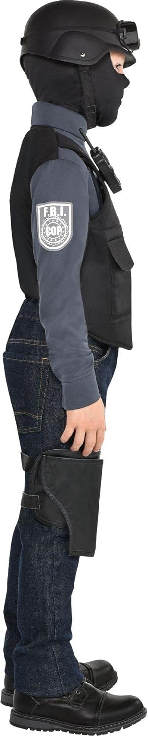Amscan Kids FBI Cop Costume Kit - Small Black