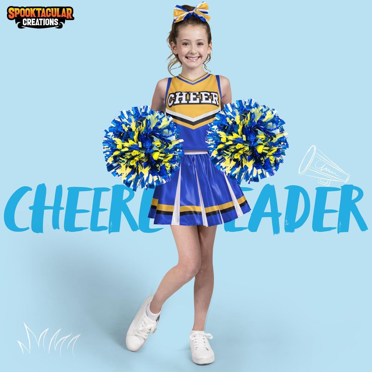 Girls Halloween Cheerleader Costume