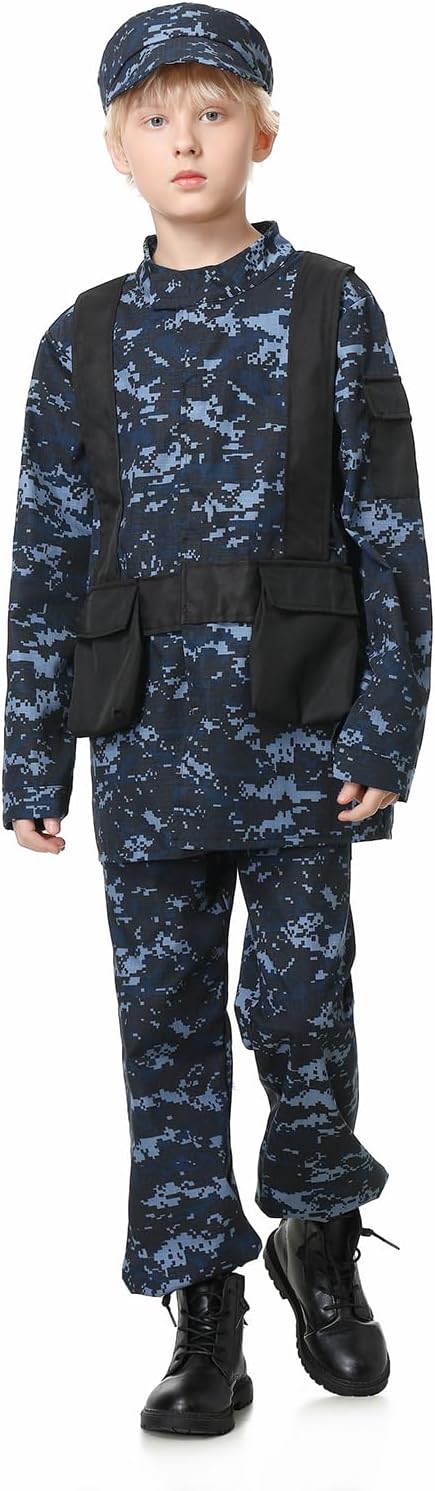 GRAJTCIN Kids Army costume full set