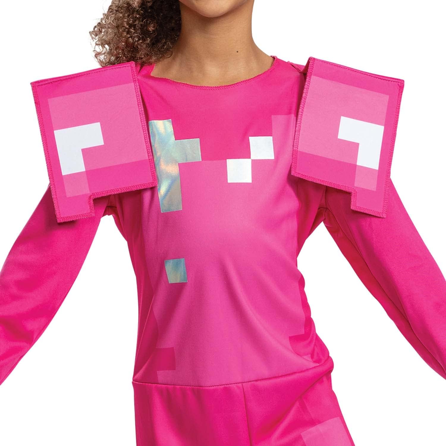Disguise Pink Armor Minecraft Costume for Girls 1