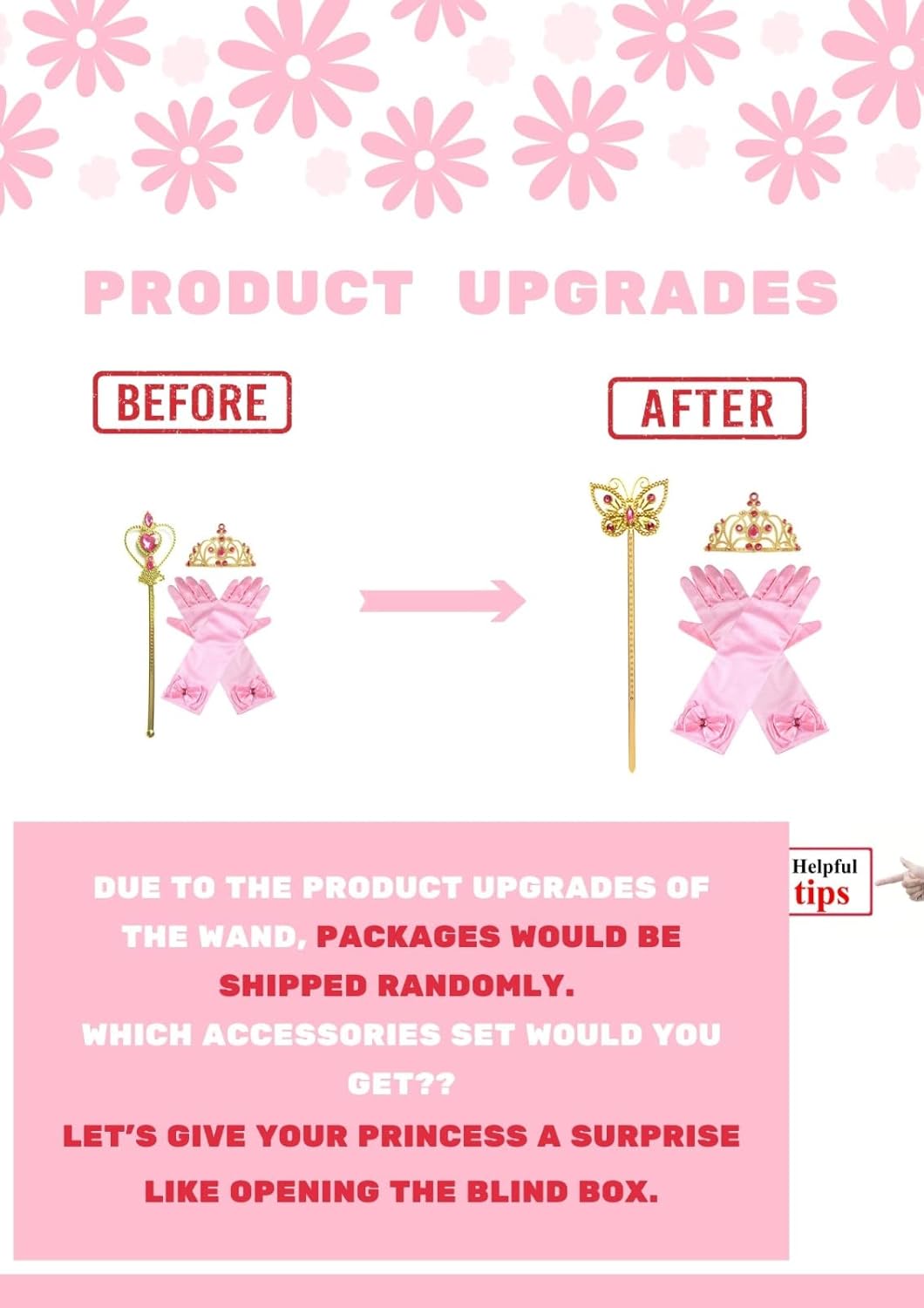 REXREII Princess Halloween Costume Cosplay Accessories