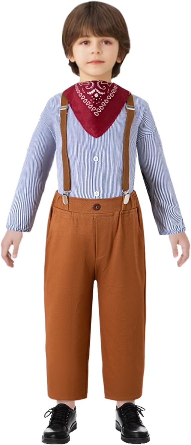 Halloween Kids Colonial Pioneer Costume - Perfect for Boys