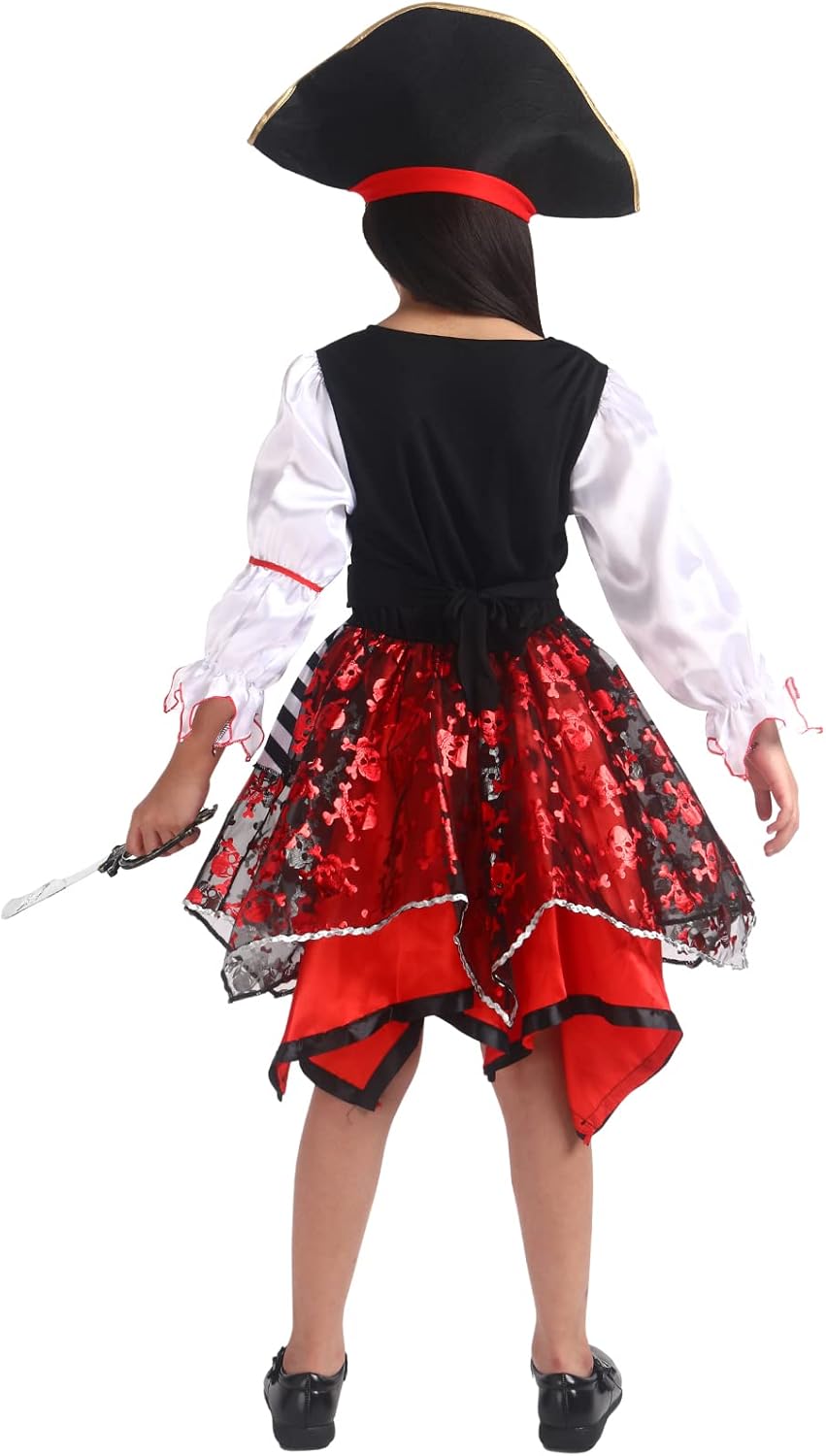 Girls Pirate Costume Accessories for Halloween Kids Fun