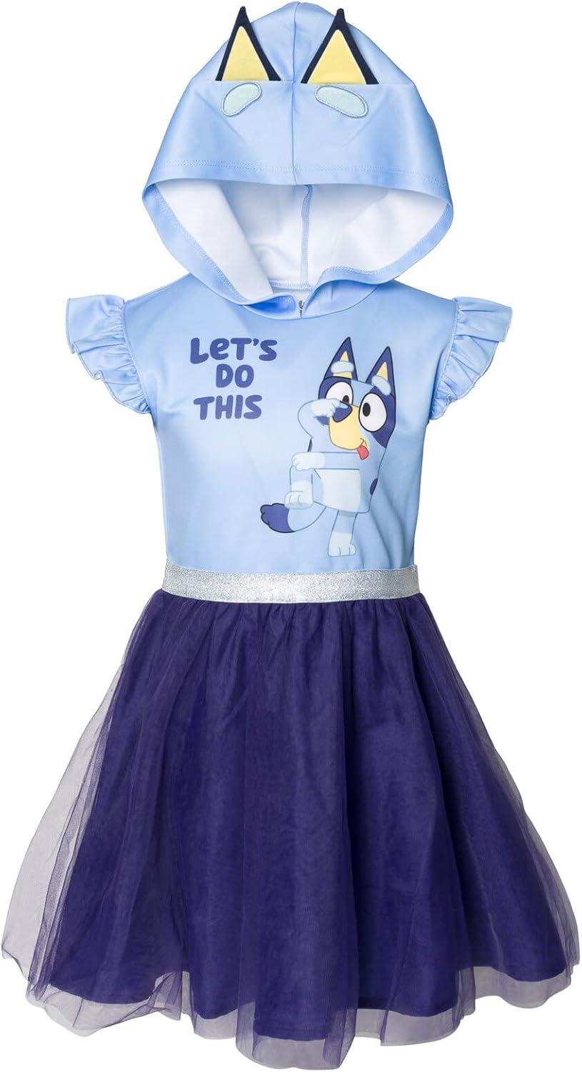 Bluey Bingo Girls Mesh Cosplay Dress