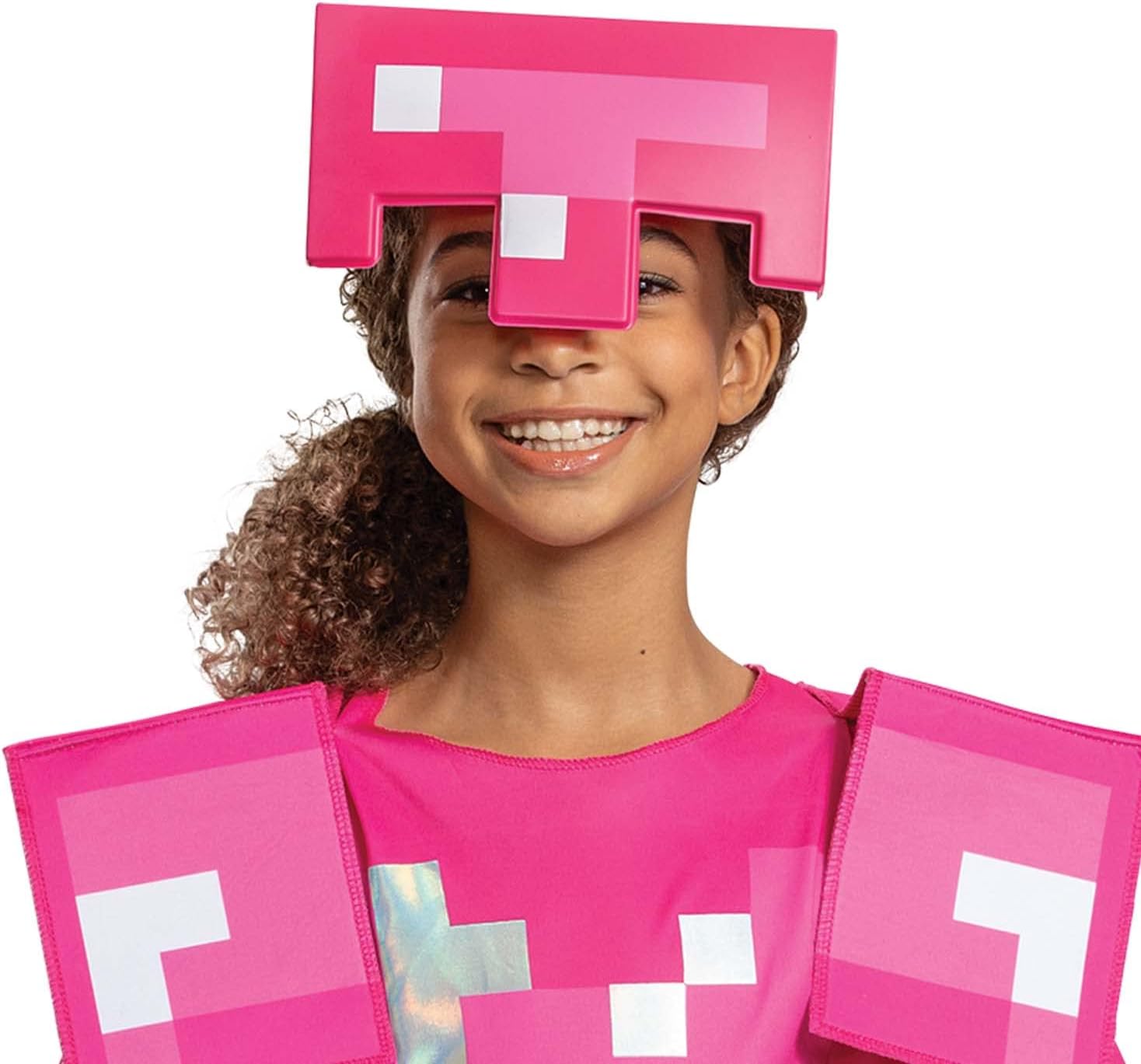 Disguise Pink Armor Minecraft Costume for Girls 1
