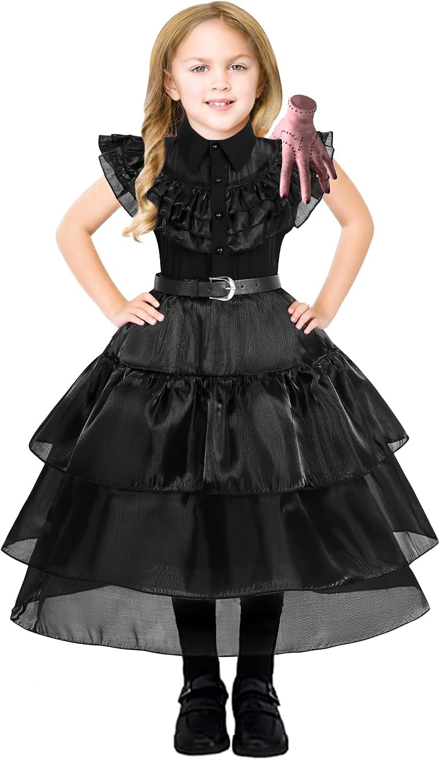 WYB Black Costume Dress for Girls Costuming Accessories