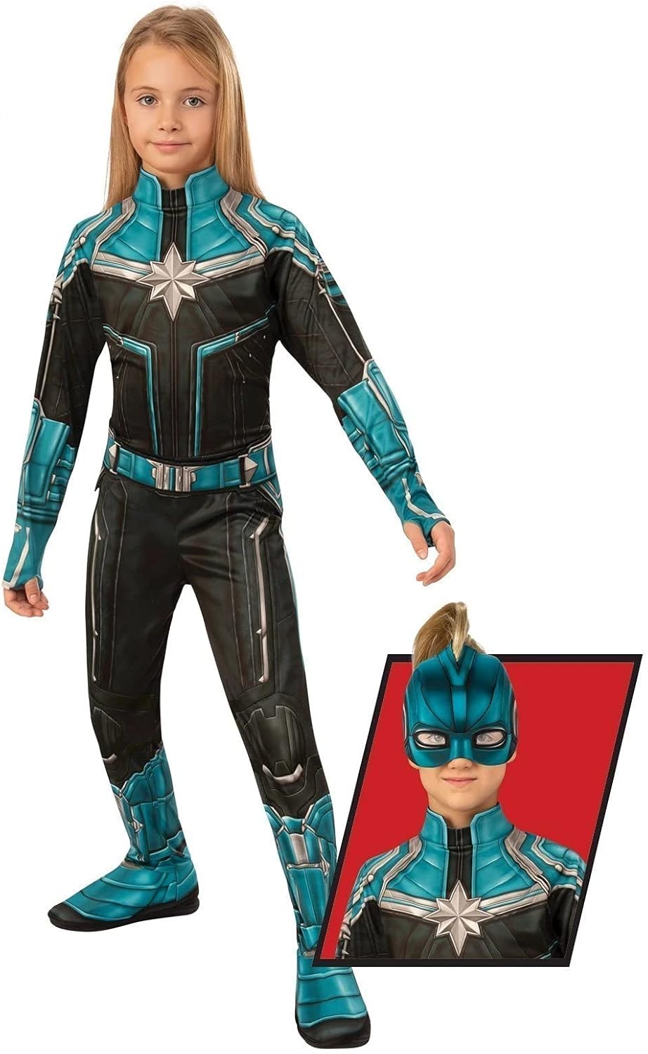 Rubies Captain Marvel Jumpsuit Costume for Boys