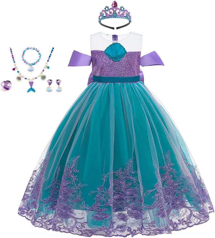 Mermaid Princess Costume Set for Girls
