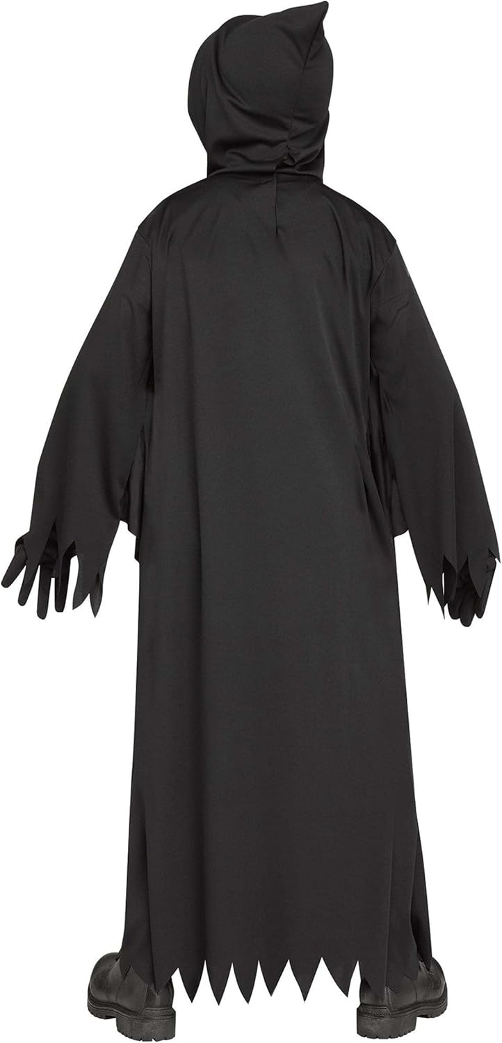 Kids Light-Up Fading Mouth Ghost Face Costume Small
