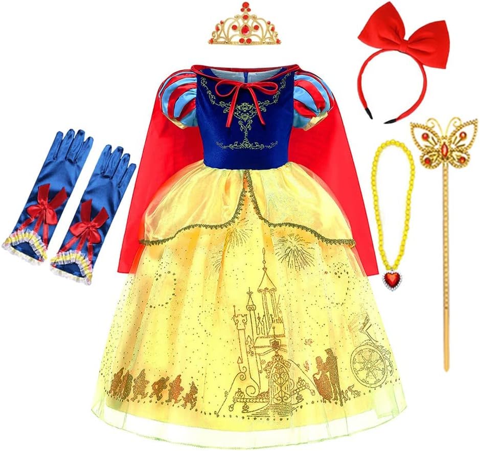 CinheyU Princess Birthday Dress with Accessories