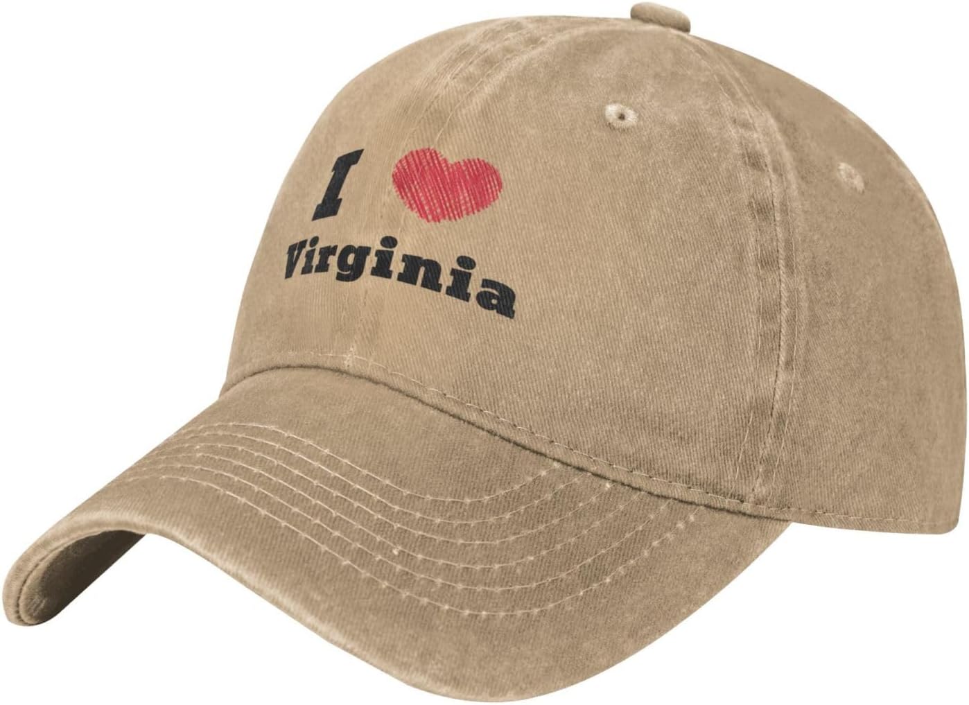 I Love Virginia Adjustable Baseball hat