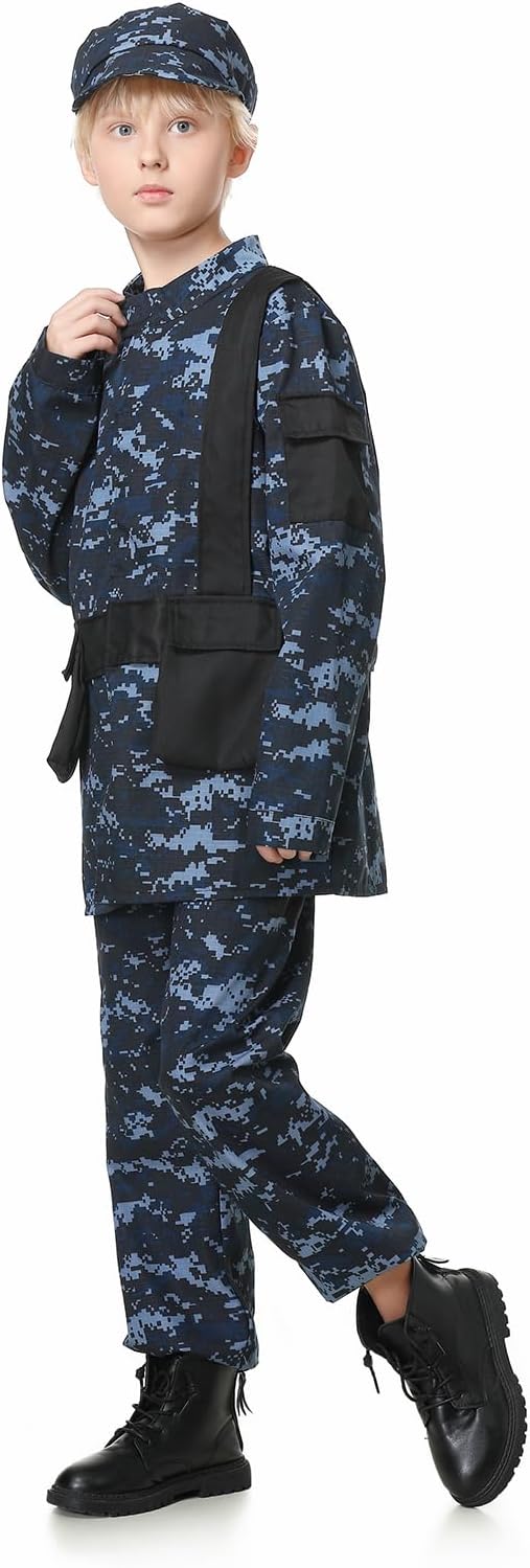 GRAJTCIN Kids Army costume full set