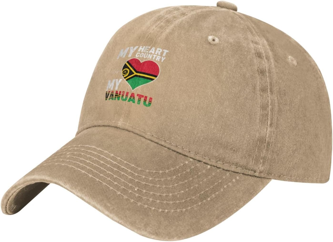 My Heart My Country My Vanuatu Baseball Cap - Relaxed Timeless Design