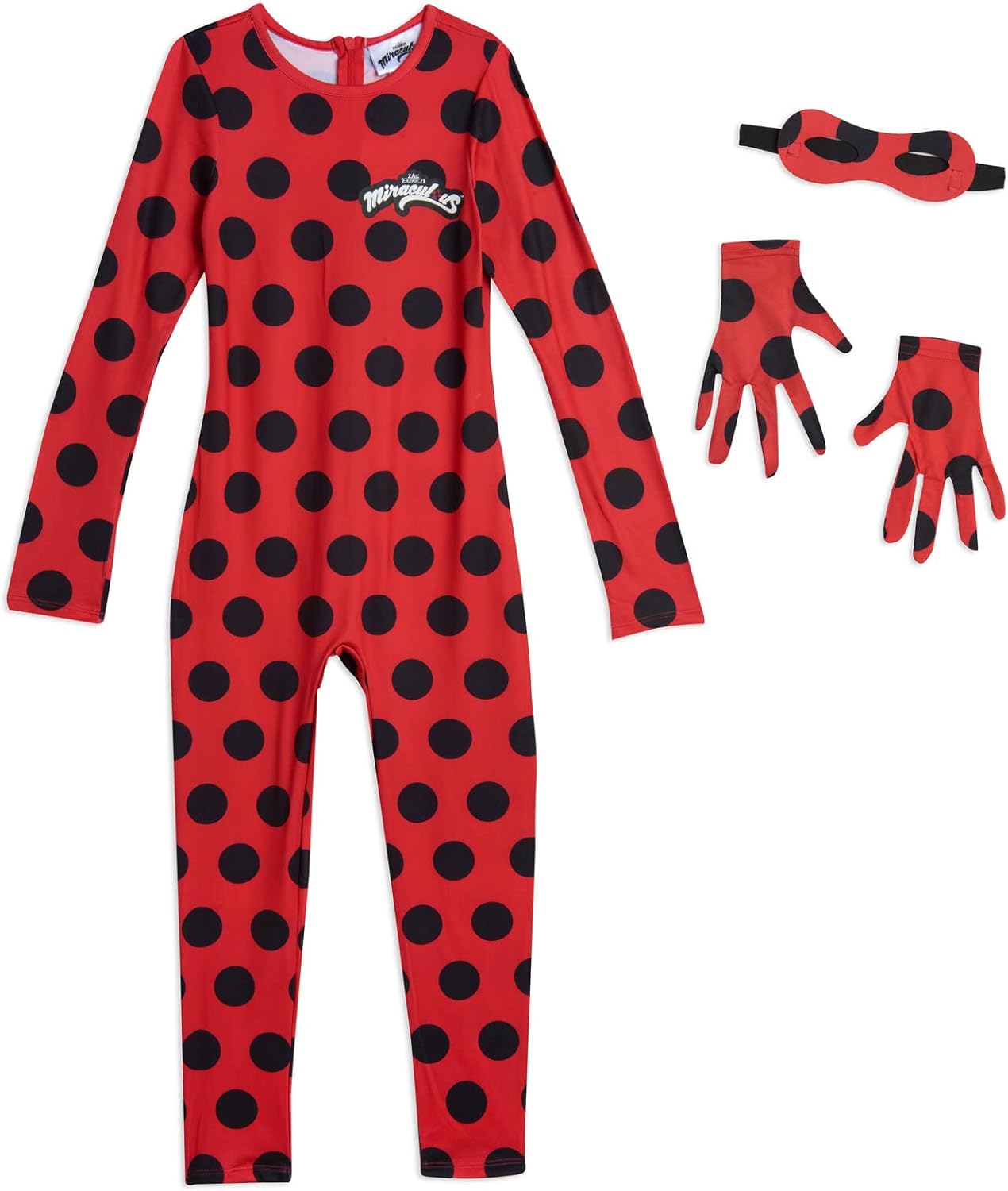 Miraculous Ladybug Girls 3-Piece Halloween Costume Set