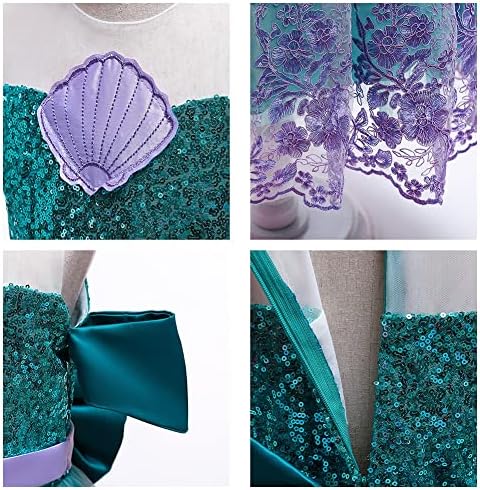 GIRLS FANCY COSTUME PRINCESS MERMAID HOLIDAY COSPLAY DRESS UP KIDS DAYS