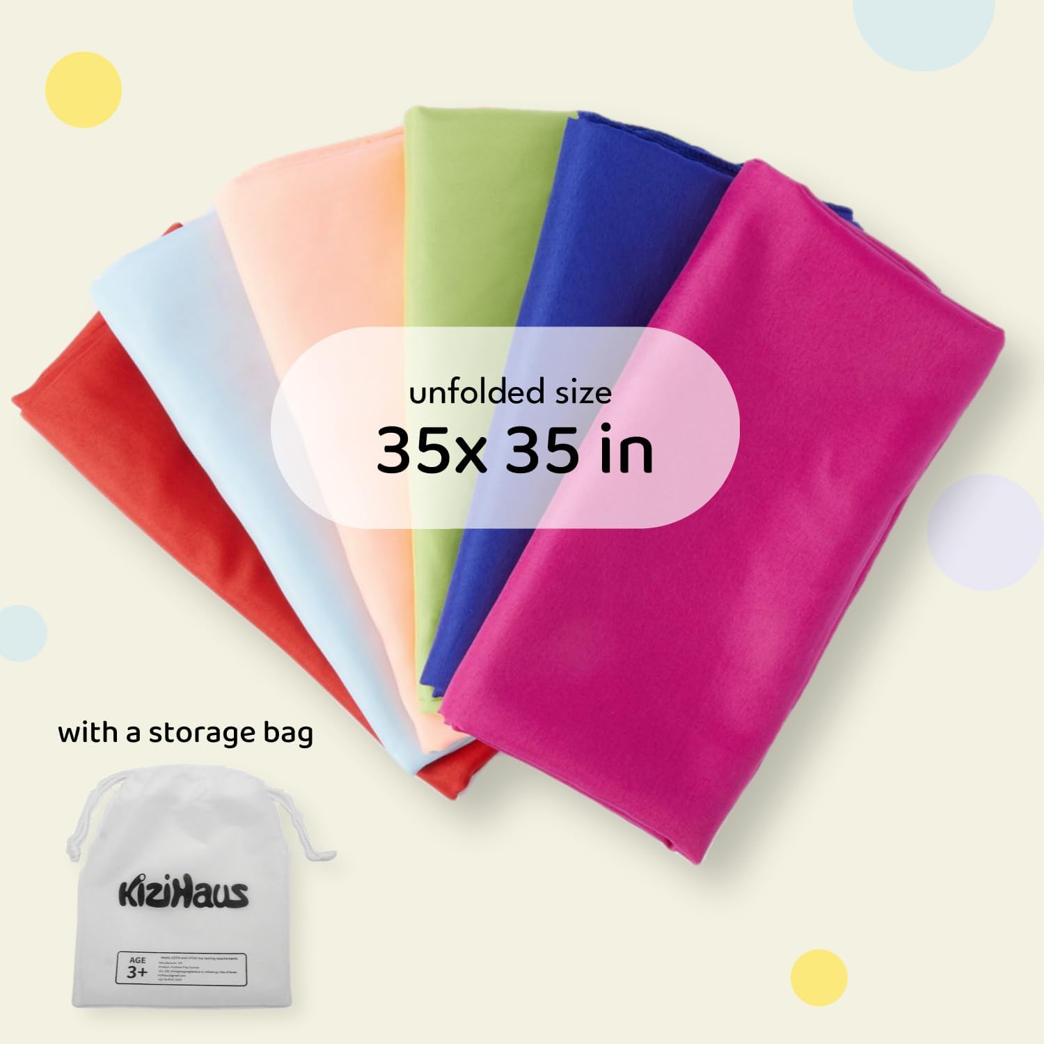 Play Scarves Set of 6 for Kids