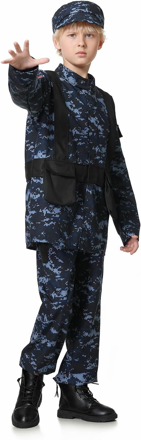 GRAJTCIN Kids Army costume full set