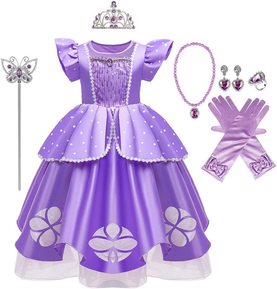 Sofia the First Princess Party Costume for Girls