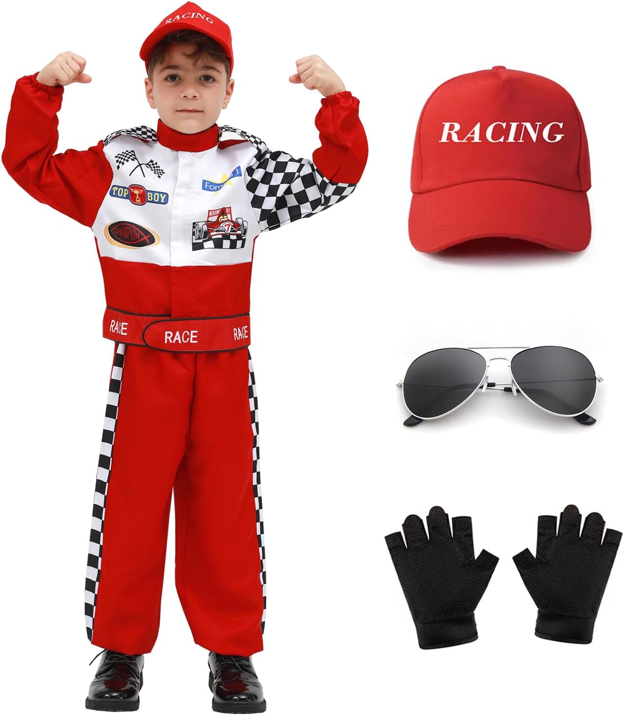 Exciting Race Car Driver Costume for Kids