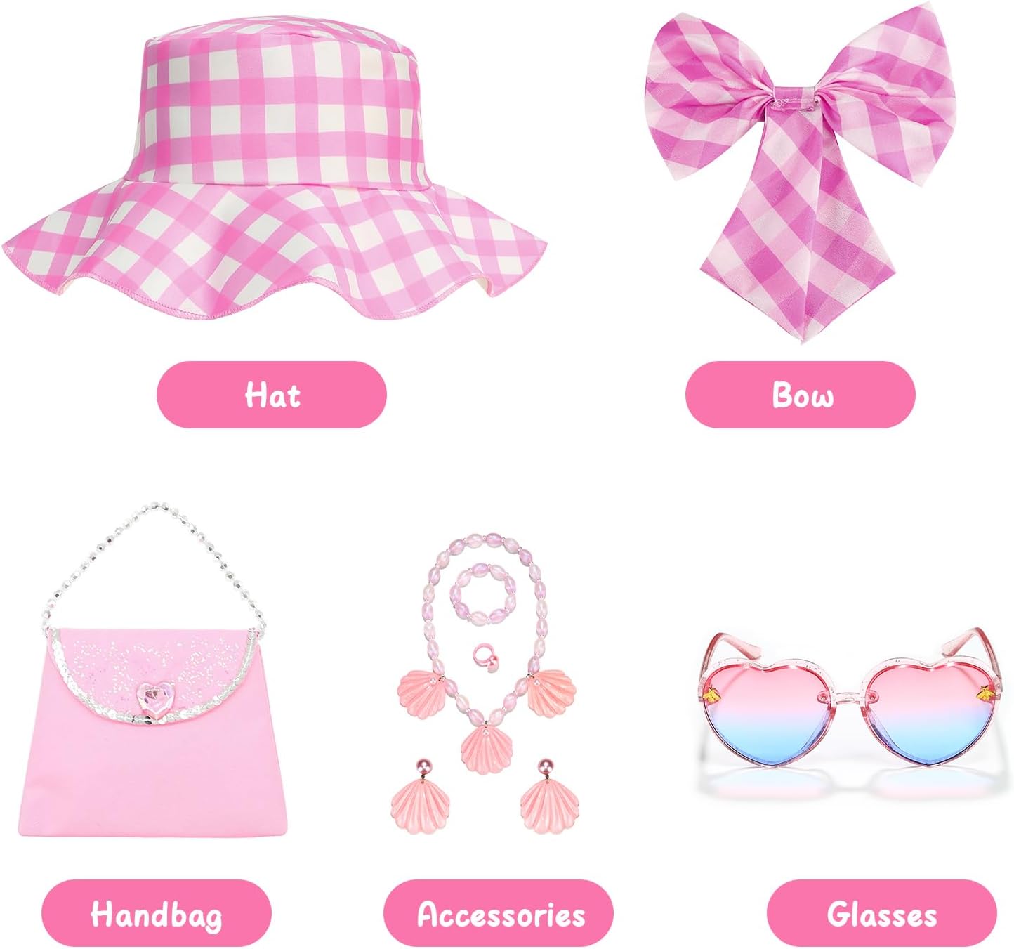 Perfect Pink Carrie Costume for Girls Movie-Themed Doll Accessories