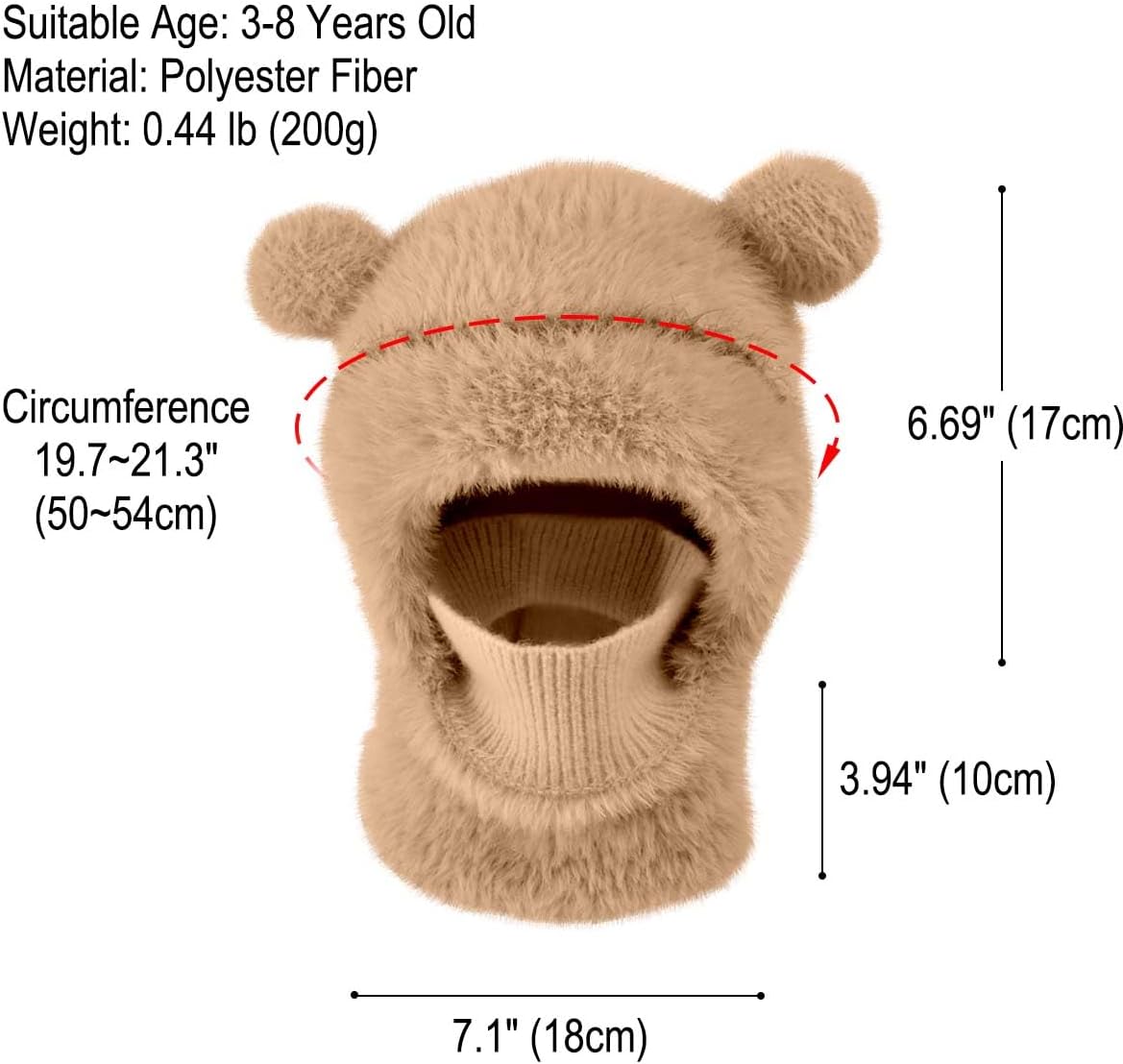 Kids Ski Mask Balaclava Warm Protective for Winter