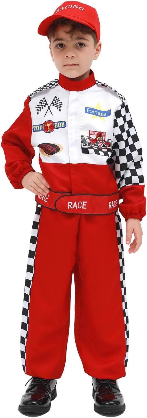 Exciting Race Car Driver Costume for Kids