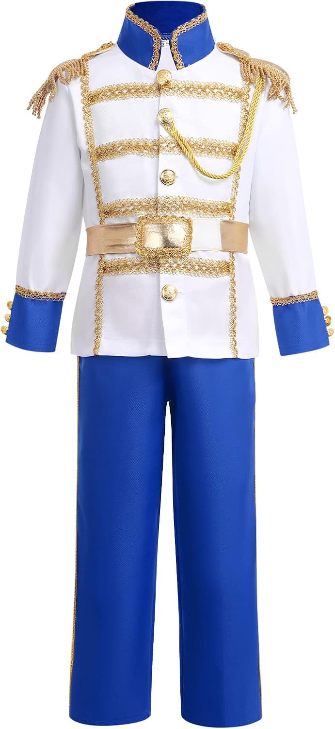 IBAKOM Prince Charming Costume for Boys